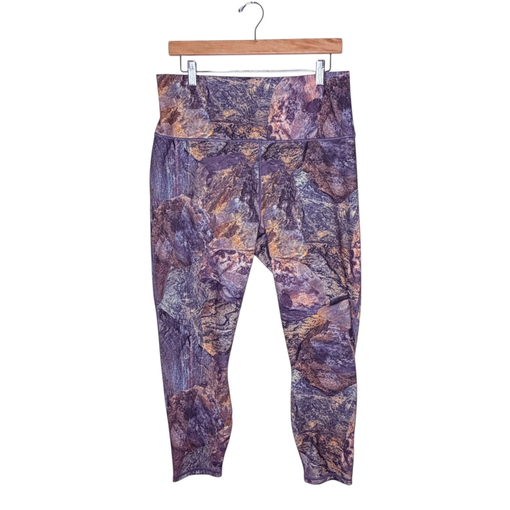 Fabletics High Rise Waisted Powerhold Leggings XXL Marbled Sculpting Gym Yoga